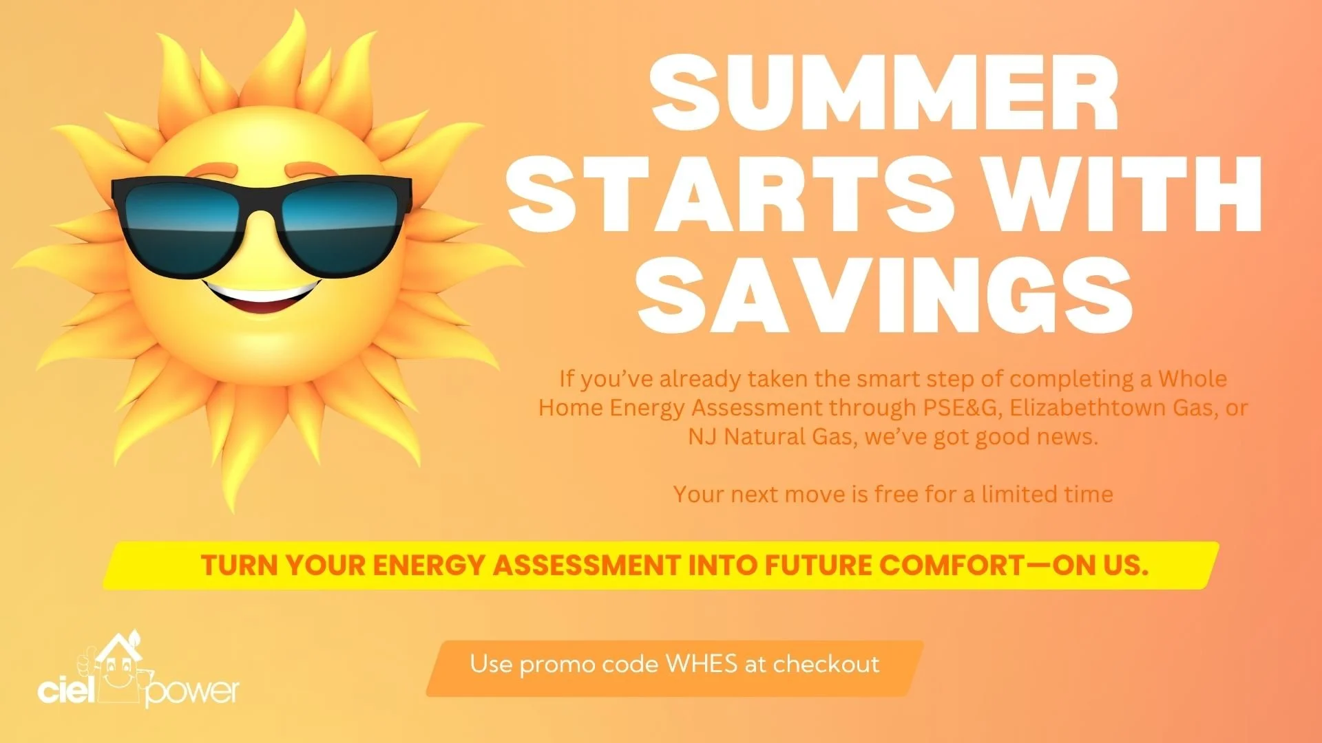 Free NJ Home Energy Audit After WHES – Ciel Power | Book by June 30